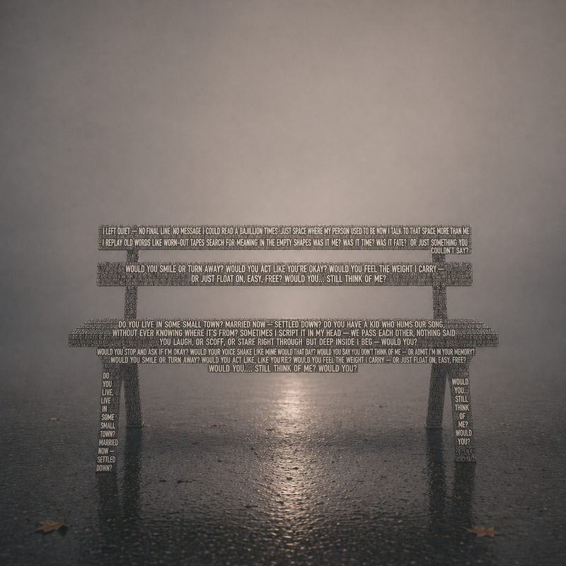 Would You (Acoustic) cover — bench of lyrics in fog